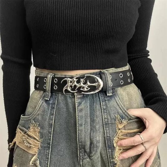 Black Flare Belt